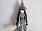 Macrame Witch Doll Ornament for Halloween or Everyday, Small Art Doll Decoration for Home, Great Gift for Teen product 2
